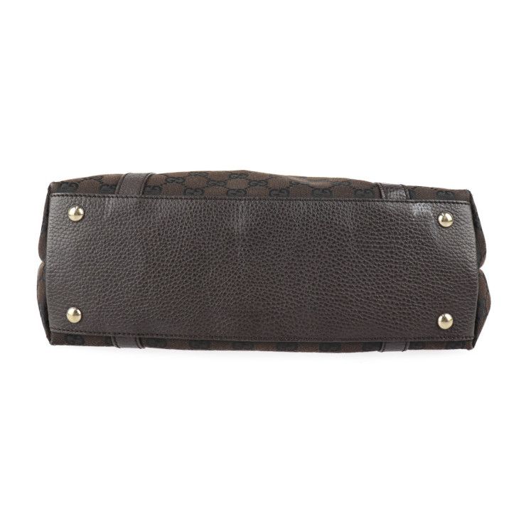 GUCCI グッチ トートバッグ 272399 GGキャンバス レザー ダーク  