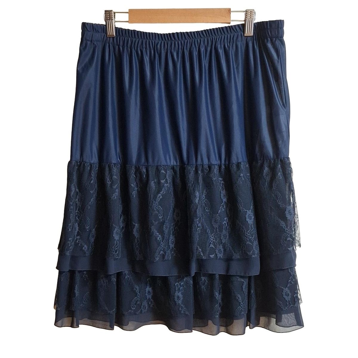 ローズティアラ Rose Tiara サイズ46 XL ネイビー レディース 花柄 ワンピース ローズティアラ Rose Tiara サイズ46 XL - レッド×ピンクベージュ