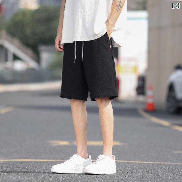 種類67：XL/P：ブラック ブラック メンズ ファッション 服 男性用 オシャレ シンプル 大人 かっこいい 大きいサイズ ストリート 紳士服 カーゴ パンツ 夏 コットン カジュアル 五分丈 パンツ 