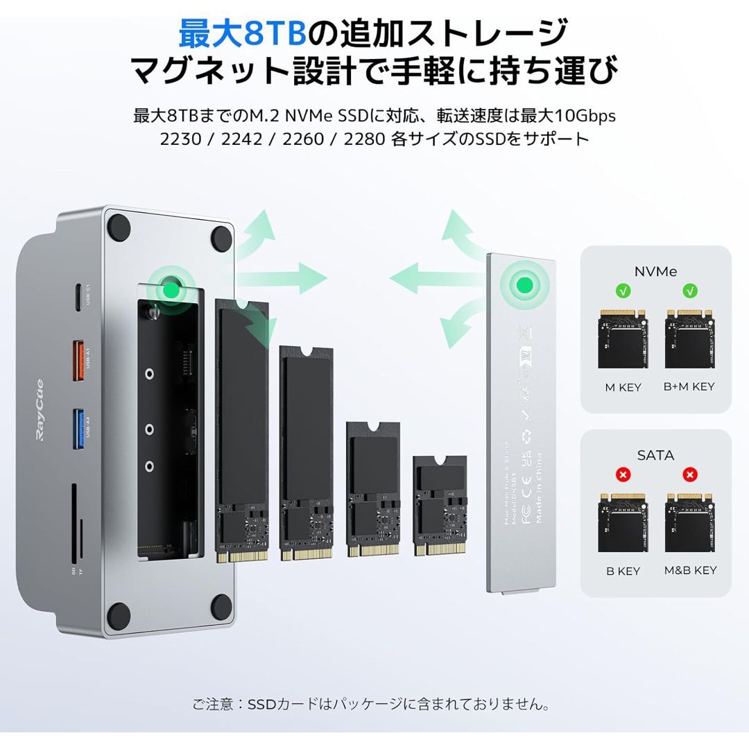 新品！Mac Mini M4対応　ハブ　ケース付き　高速拡張　高精細スクリーン 新品 Mac Mini M4対応 ハブ ケース付き 高速拡張 高精細