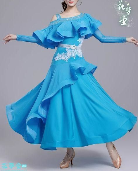 25年新作 新品未使用社交ダンスドレス スタンダードドレス 競技 デモ用