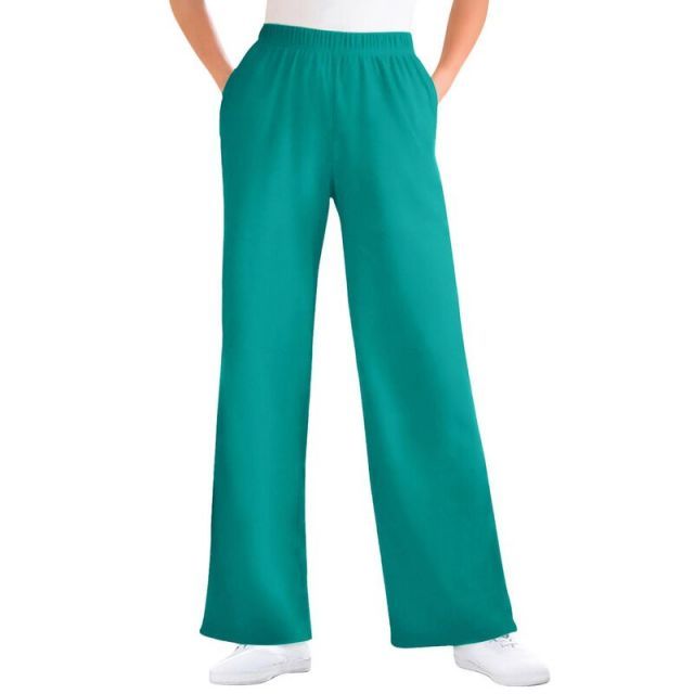 【送料無料】 ウーマン ウィズイン レディース カジュアルパンツ ボトムス Woman Within Women's Plus Size 7-Day Knit Wide-Leg Pant Waterfall