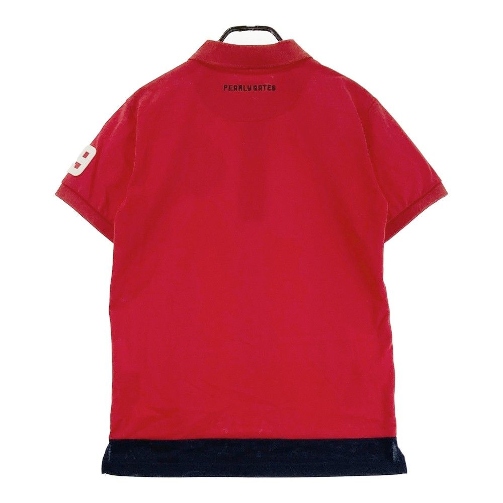 パーリーゲイツ PEARLY GATES ポロシャツ 半袖 ゴルフウェア 1 赤
