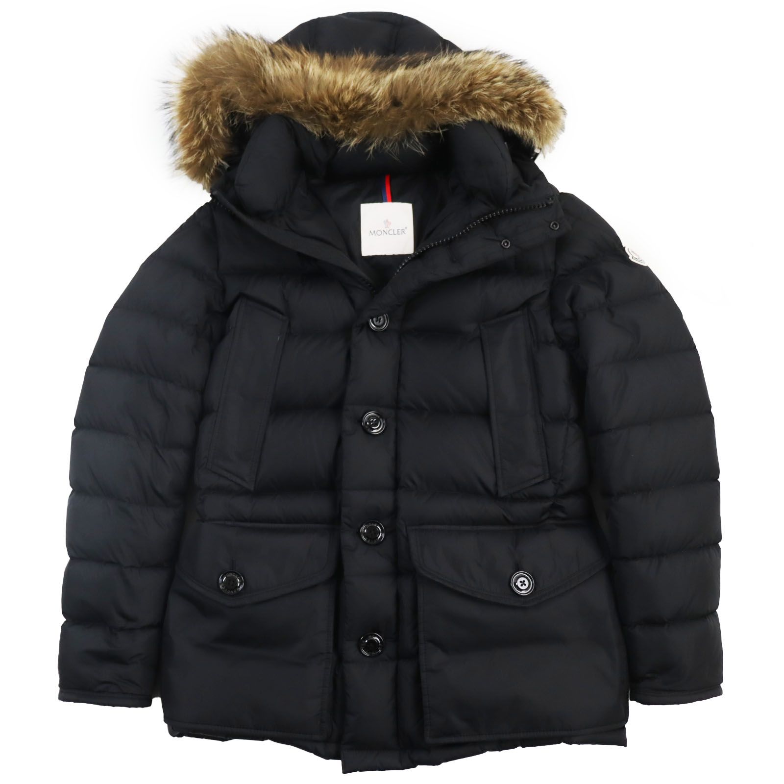 美品 MONCLER モンクレール CLUNY クラニー コヨーテ ファー ...