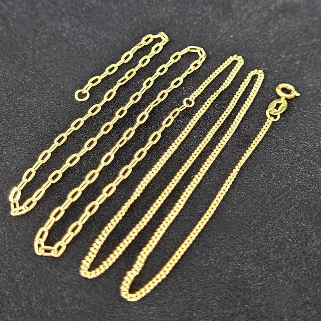 お洒落！18金 K18 コンビネーション ネックレス 45cm お洒落！18金 K18 コンビネーション ネックレス 45cm