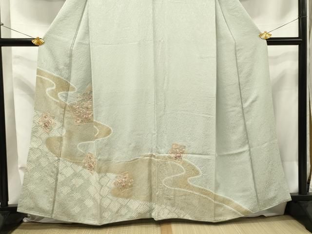 正絹黒留袖　中国三大刺繍　蘇州刺繍　総刺繍　⑧( 訪問着、紬、袋帯なども出品) 正絹黒留袖 中国三大刺繍 蘇州刺繍 総刺繍 ⑧( 訪問着、紬、袋帯