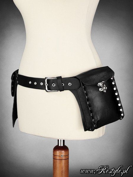 RESTYLE リスタイル ウエストバッグPOCKET BELT＊ゴス ゴシック スチームパンク ユニセックス ウエストポーチ ボディバッグ メンズ ヴィクトリアン ユーティリティベルト