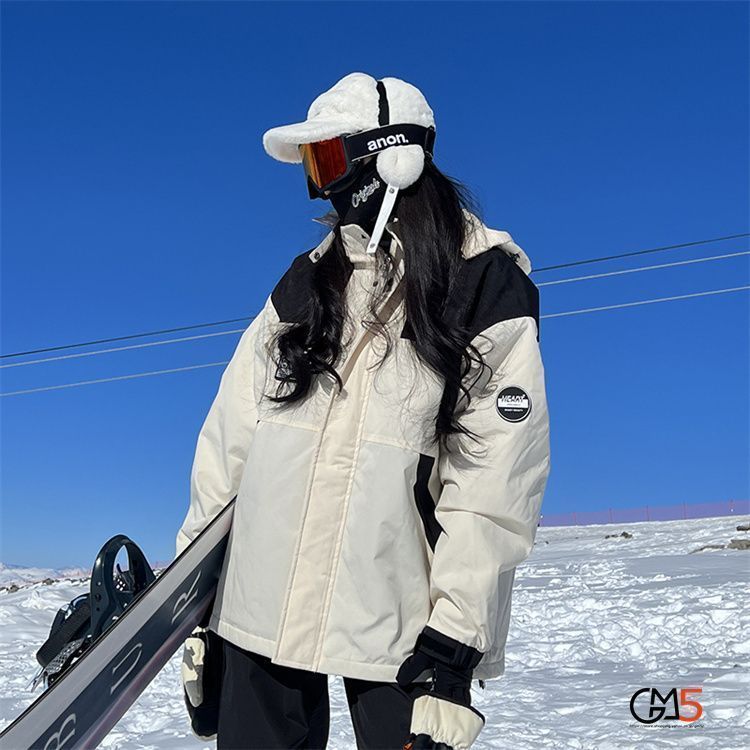 スタイリッシュ スキーウェア スノボジャケット 兼用 男女OK フリーサイズ 防水防寒 雪山 リゾート スポーツ用 kkkywr
