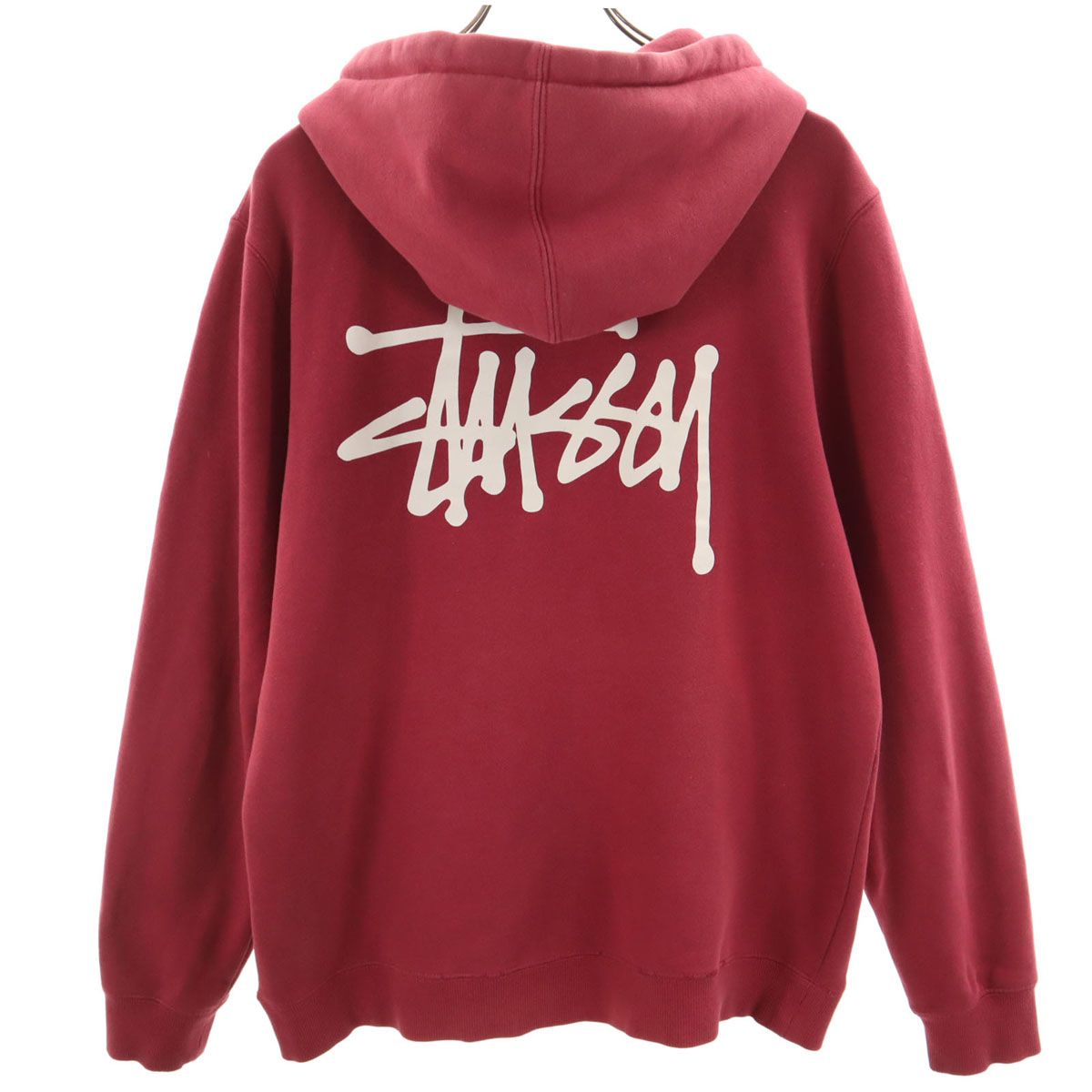 Stussy グレー パーカー Mサイズ バックプリント 41-R1Pb0VoL.jpg