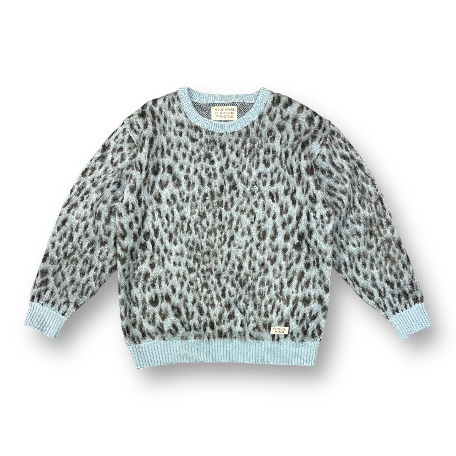 定価41800円 WACKO MARIA 22AW LEOPARD MOHAIR CREW NECK SWEATER レオパード モヘアクルーネックニット  セーター ワコマリア 22FW-WMK-KN10 XL 64019A - メルカリ