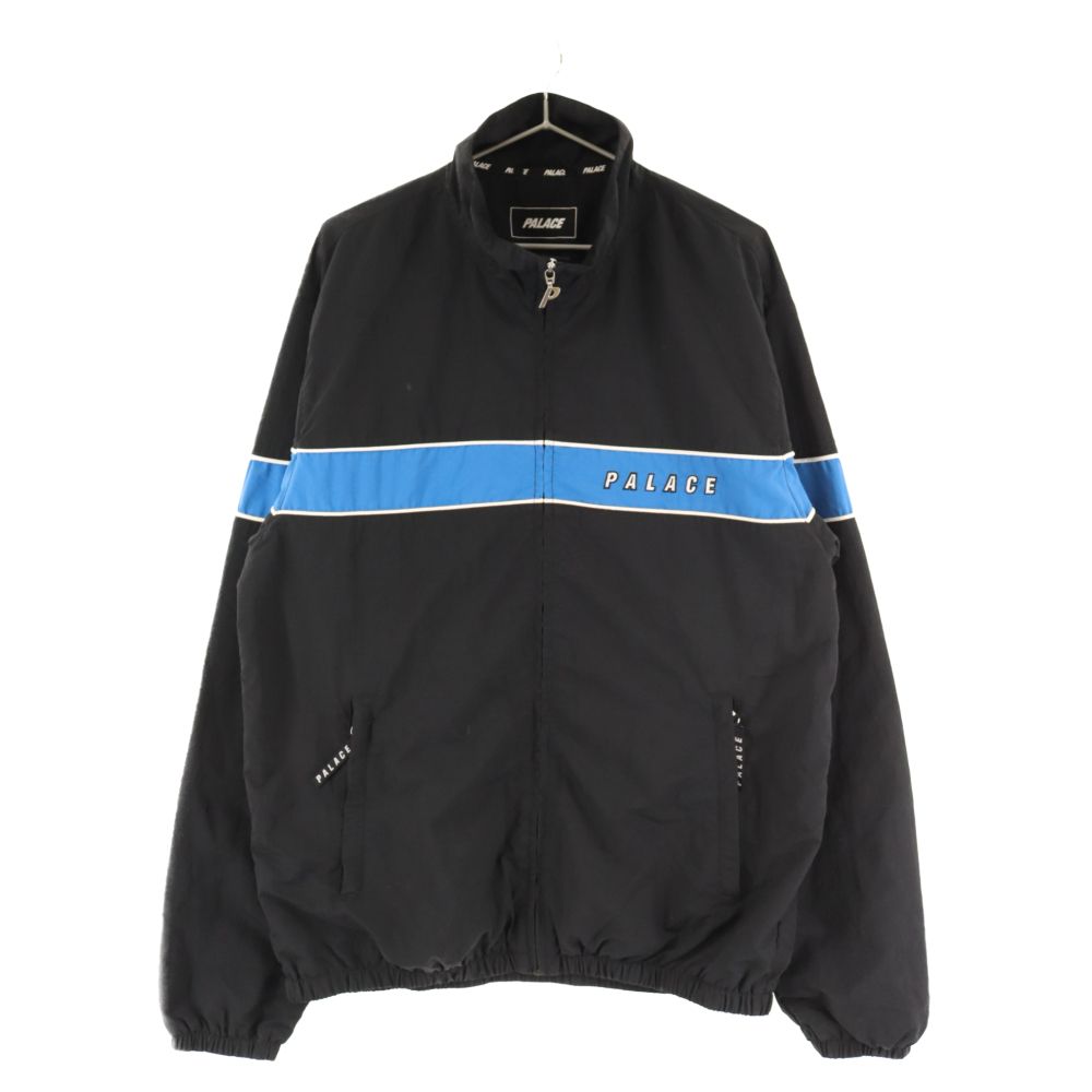 Palace Skateboards (パレススケートボーズ) 21SS SHELL OUT JACKET  ロゴ刺繍ラインジップアップナイロントラックジャケット ブラック ブルー