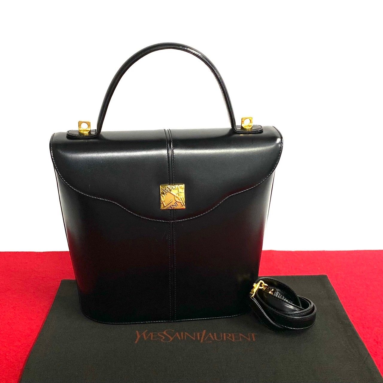 未使用保管品 袋付 YVES SAINT LAURENT イヴサンローラン YSL ロゴ 