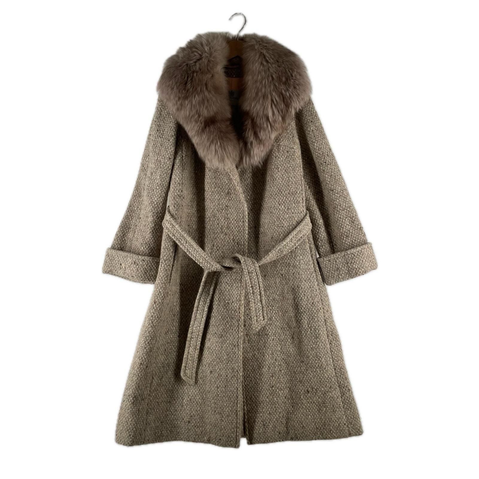 美品 定価7.5万程 セオリー スタンドカラー コート カシミヤ混 BELVIN