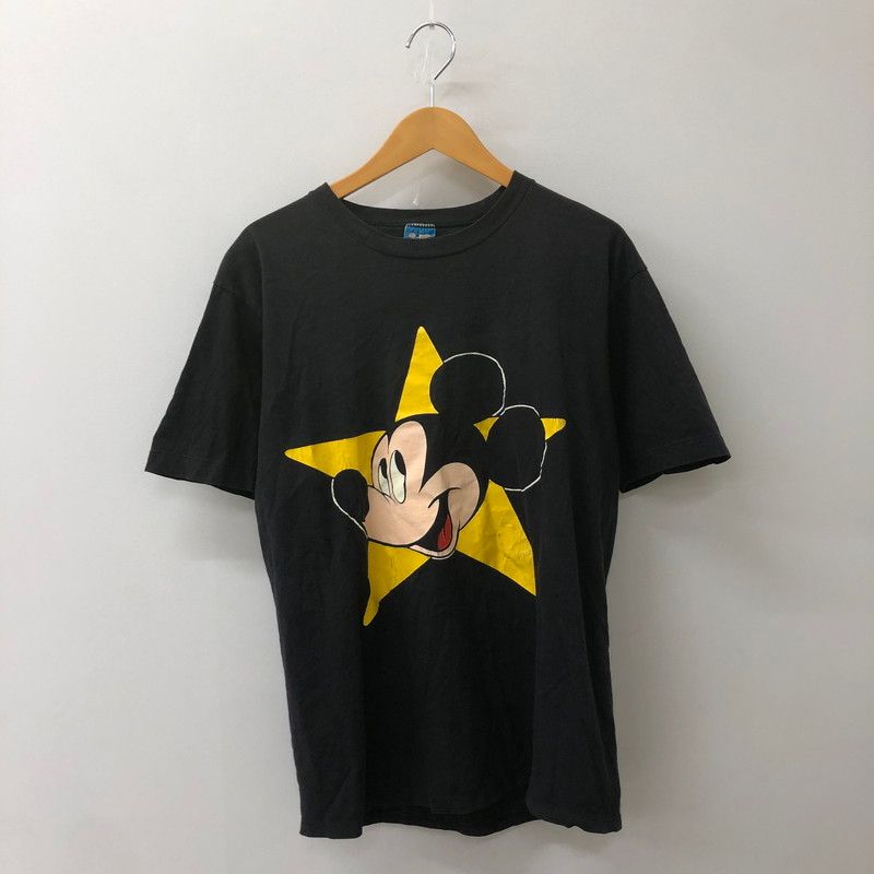 品 DISNEY ディズニー 90 s MICKEY STAR PRINT S|S T-SHIRT 90年代 ミッキー スタープリント ショートスリーブ Tシャツ 半袖 トップス 145-250618-kk-14-tei