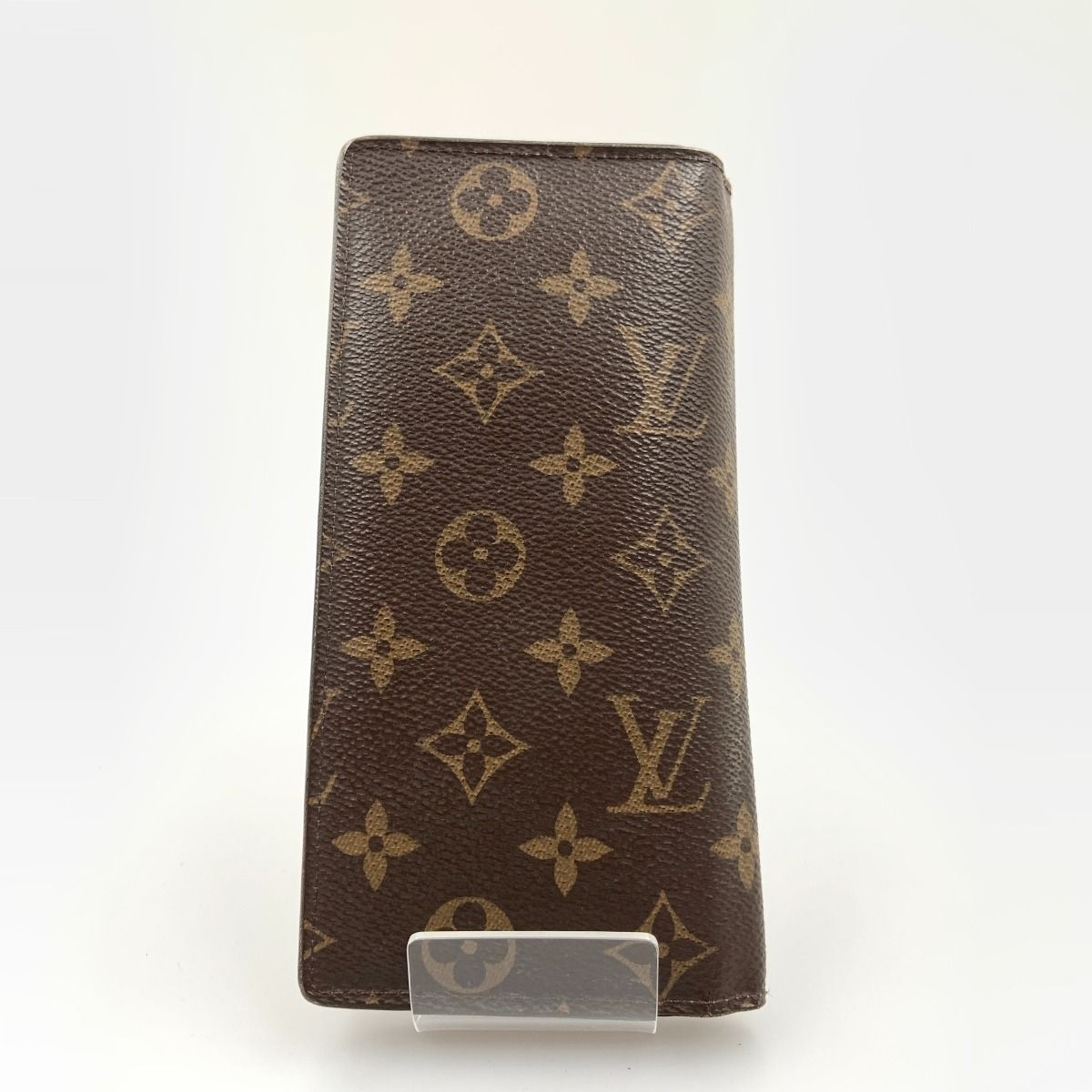 〇〇LOUIS VUITTON ルイヴィトン モノグラム ポルト カルト クレディ 二つ折り長札入れ M60825 ブラウン