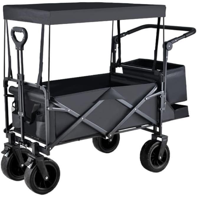 キャリーワゴン 屋根付き 大容量180L 耐荷重225kg アウトドアワゴン