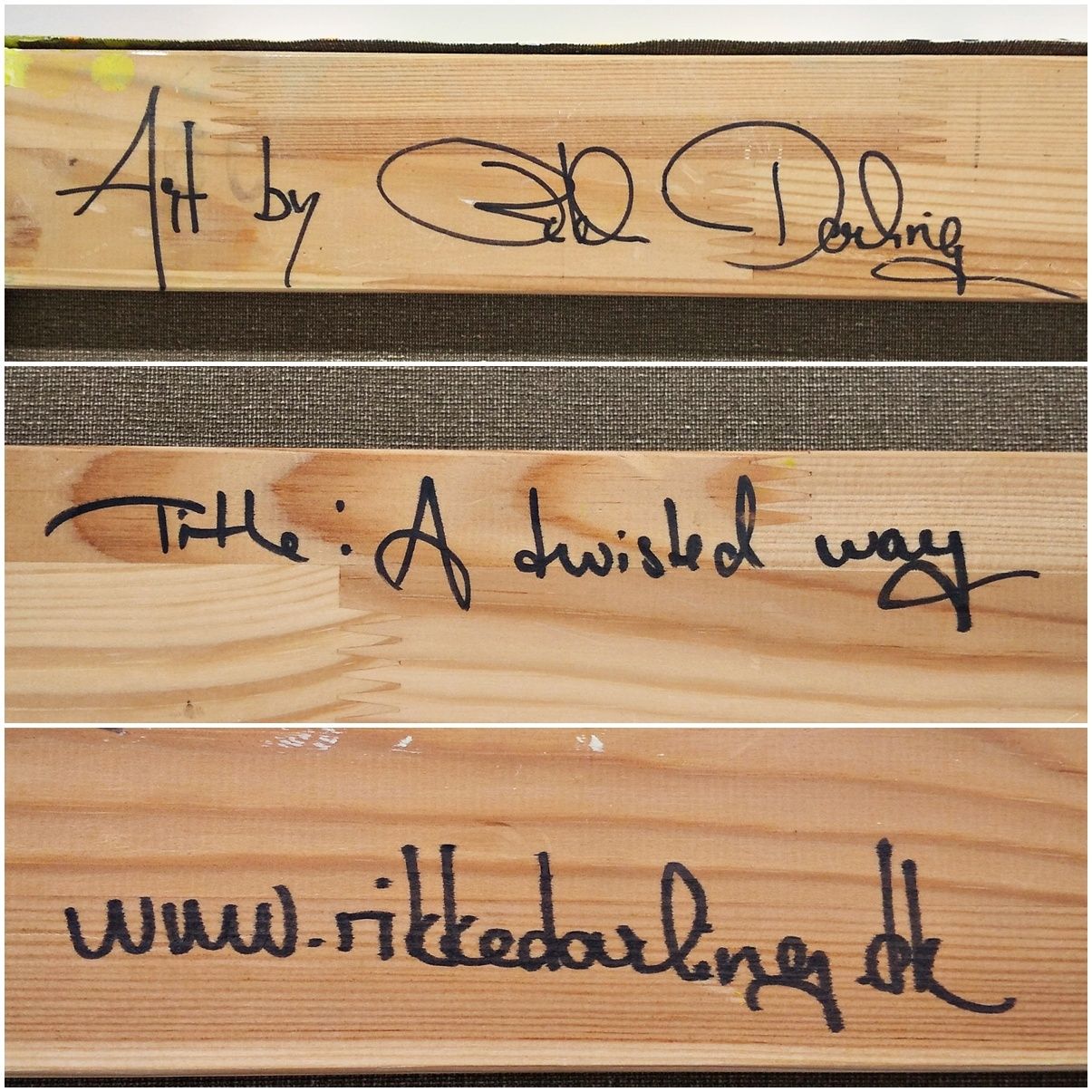 Rikke Darling 『A Twisted Way』デンマーク 絵画 抽象画 アクリル