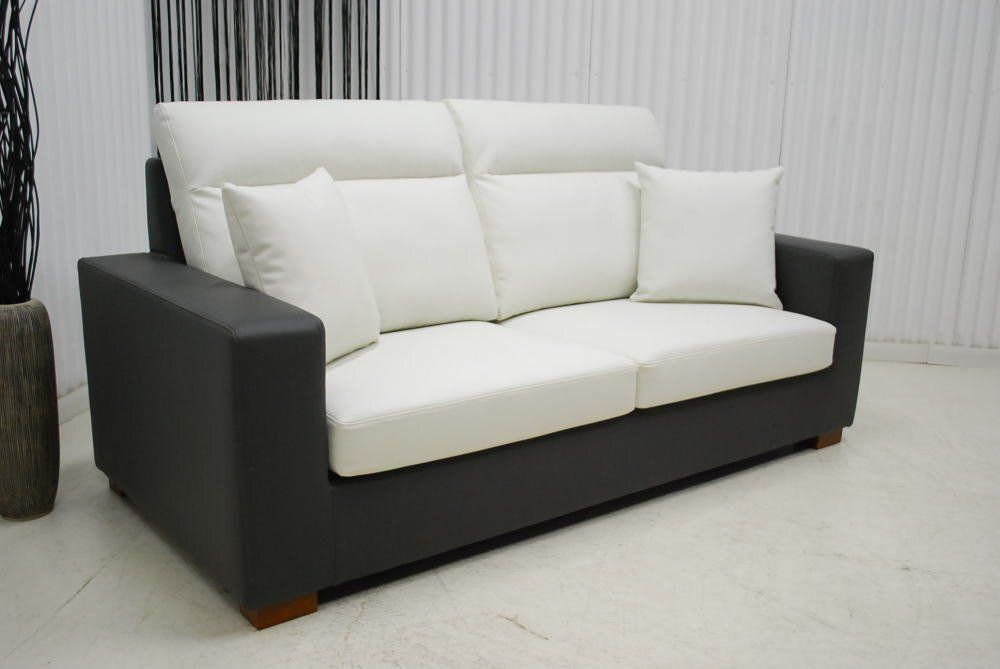 ツートン ３人掛けソファー