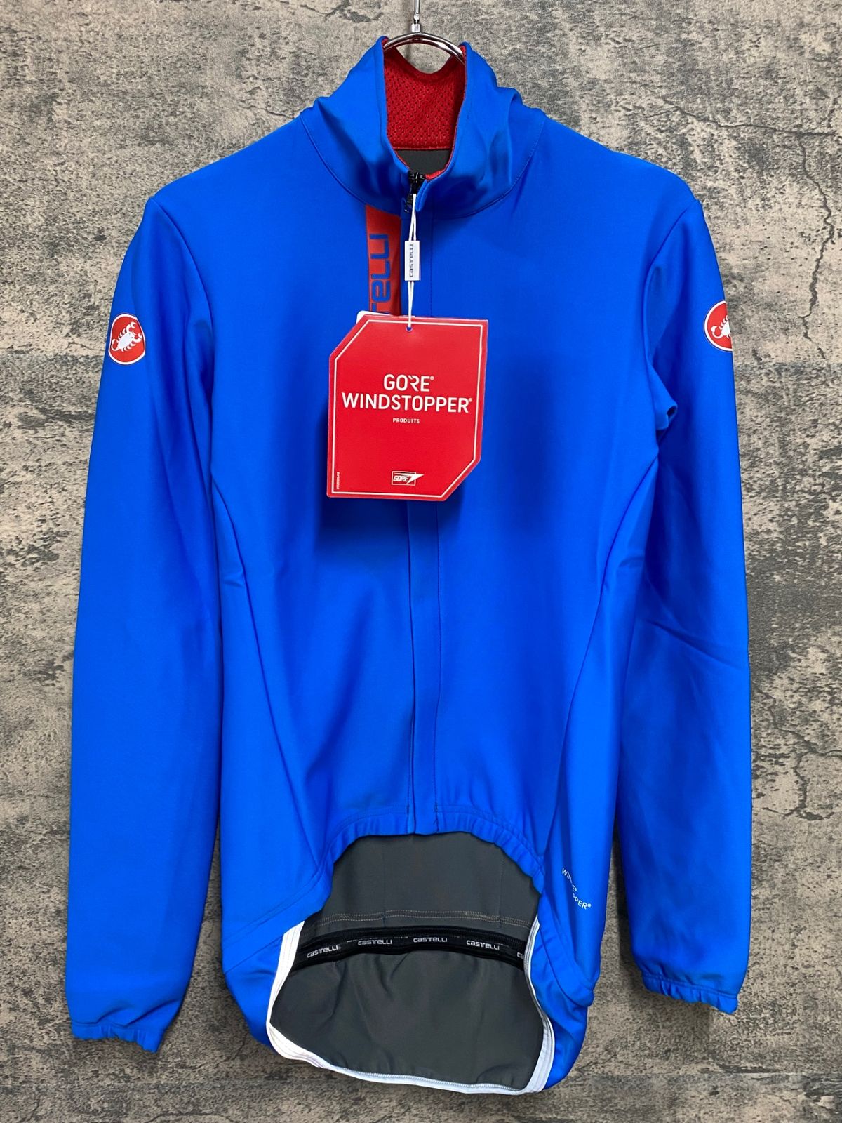 IY891 カステリ CASTELLI 長袖 サイクルジャケット 青 S
