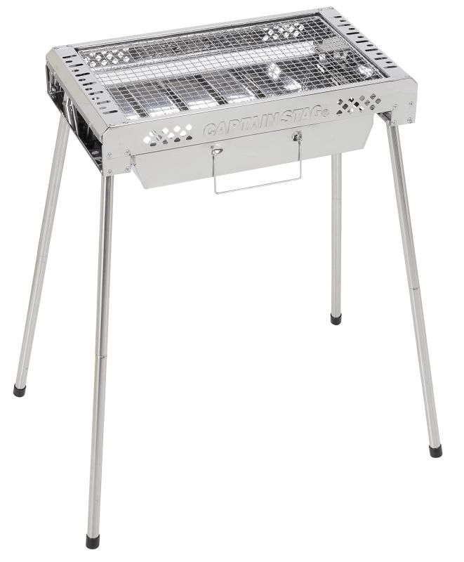 CAPTAIN STAG 1台4役 ファイアグリル ゴトク2枚付 アウトドア コンロ