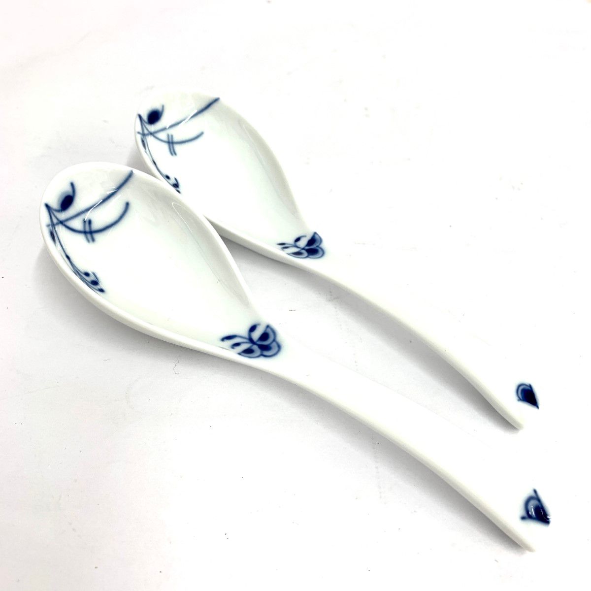 ROYAL COPENHAGEN ロイヤルコペンハーゲン レンゲ 2本セット ホワイト ブルーパルメッテ 陶器 240001108742