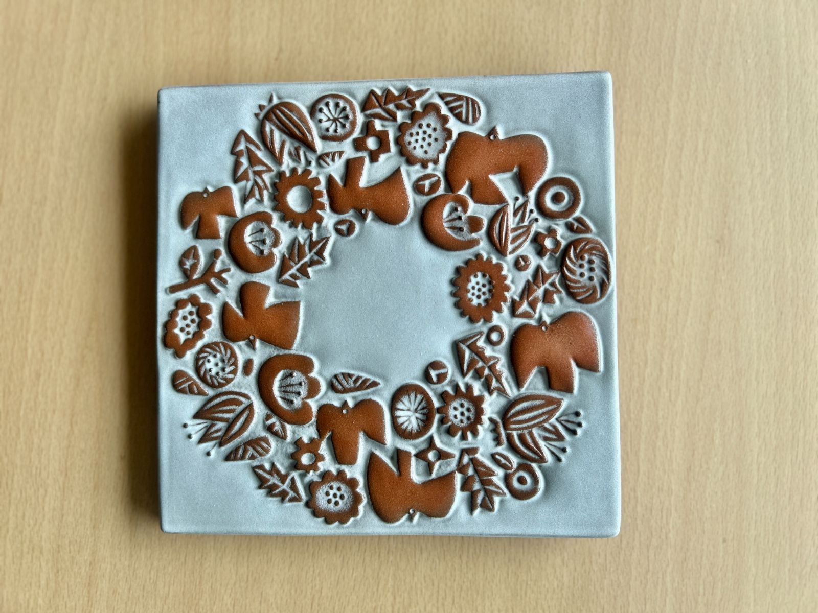 セール BIRDS' WORDS セラミック プレート （wreath）【美品ユーズド】