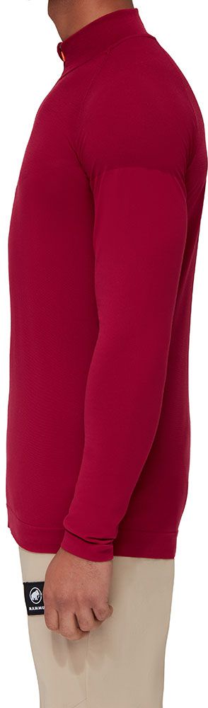  マムート MAMMUT アウトドア トリフト ハーフ ジップ ロングスリーブ メンズ 男性 長袖Tシャツ ストレッチ性 シームレス 防臭 体温調節 保温性 透湿性 耐久性 1016 01050 3715 BLOODRED Tシャツ アンダーシャツ トップス