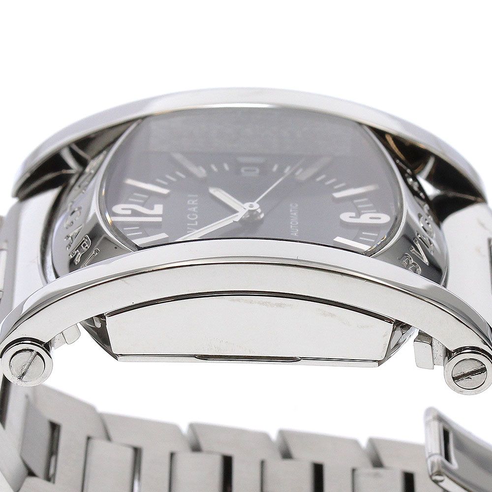 ブルガリ アショーマ AA44S メンズ 自動巻き式 腕時計 箱付き 573 ブルガリ BVLGARI AA44S アショーマ デイト 自動巻き メンズ良品