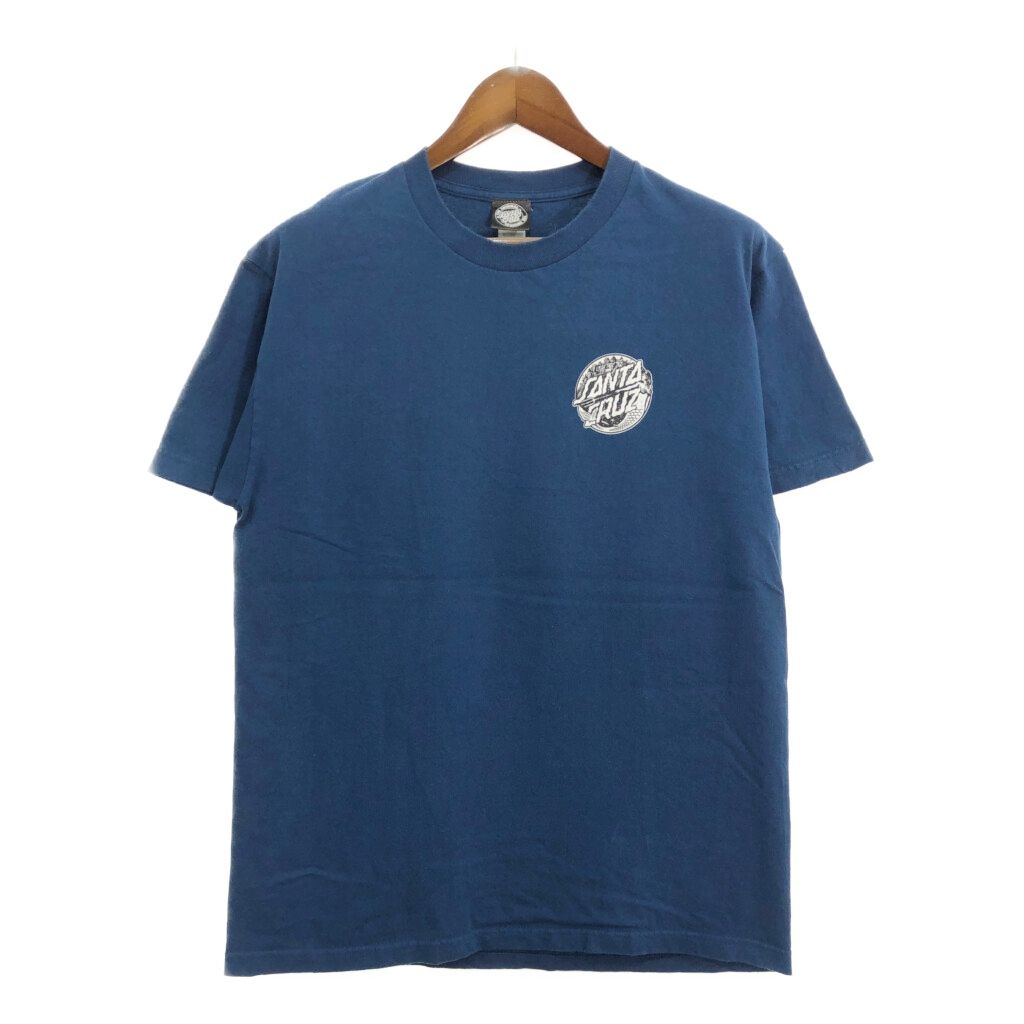 SANTA CRUZ(サンタクルズ) BELTONボディ 両面プリントTシャツ MADE IN USA メンズ  M【中古】【ブランド古着バズストア】 SANTA CRUZ サンタクルーズ ロゴ 半袖Tシャツ ブルー(メンズ LARGE