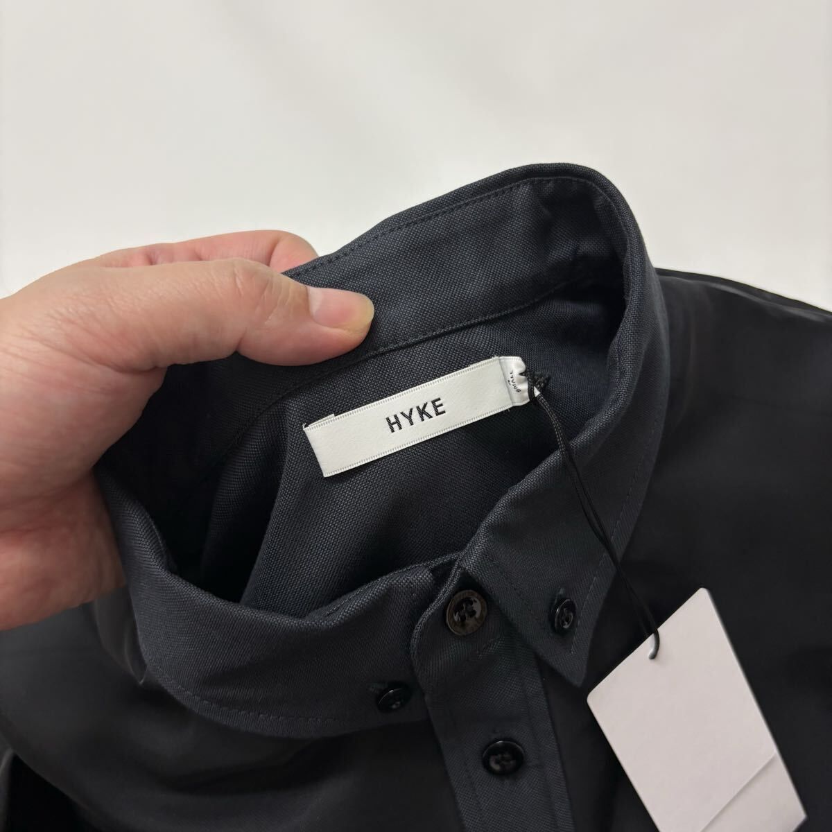 25aw 2025 新品 HYKE ハイク LAYERED OXFORD SHEER SHIRT 252-15247 