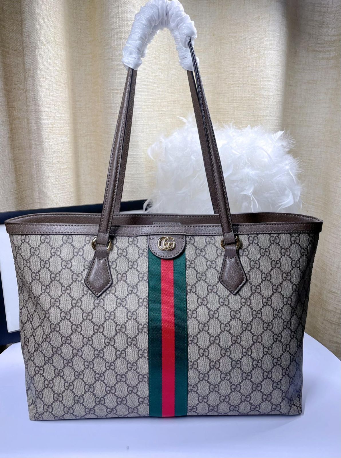 GUCCI☆DHL発送♪OPHIDIA トートバッグ☆772183 Gucci オフィディア トートバッグ L | ニュートラル | FARFETCH JP