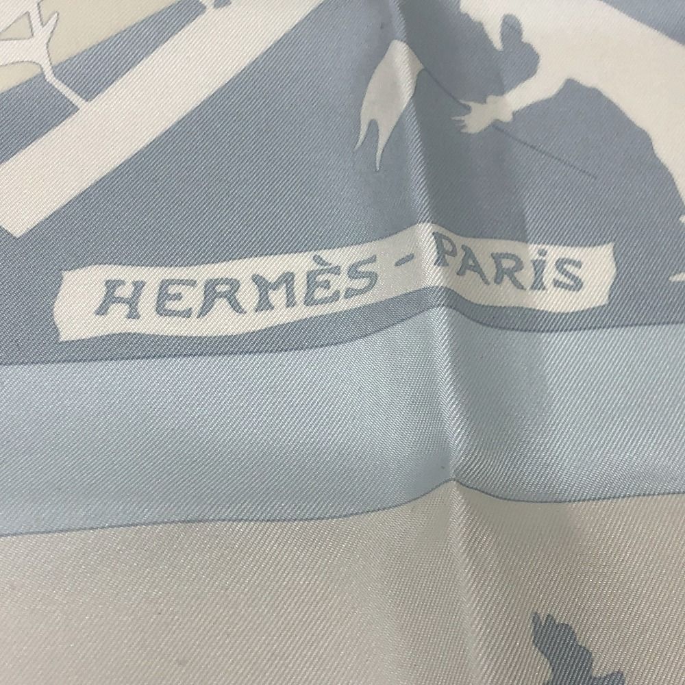 HERMES エルメス スカーフ カレ90 JEUX D'OMBRES 影絵遊び