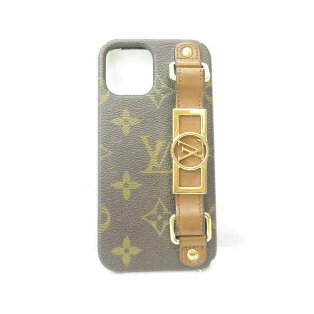 ルイヴィトン LOUIS VUITTON M81214 モノグラム バンパー ドーフィーヌ スマホケース 茶 ブラウン iPhone 12/12Pro