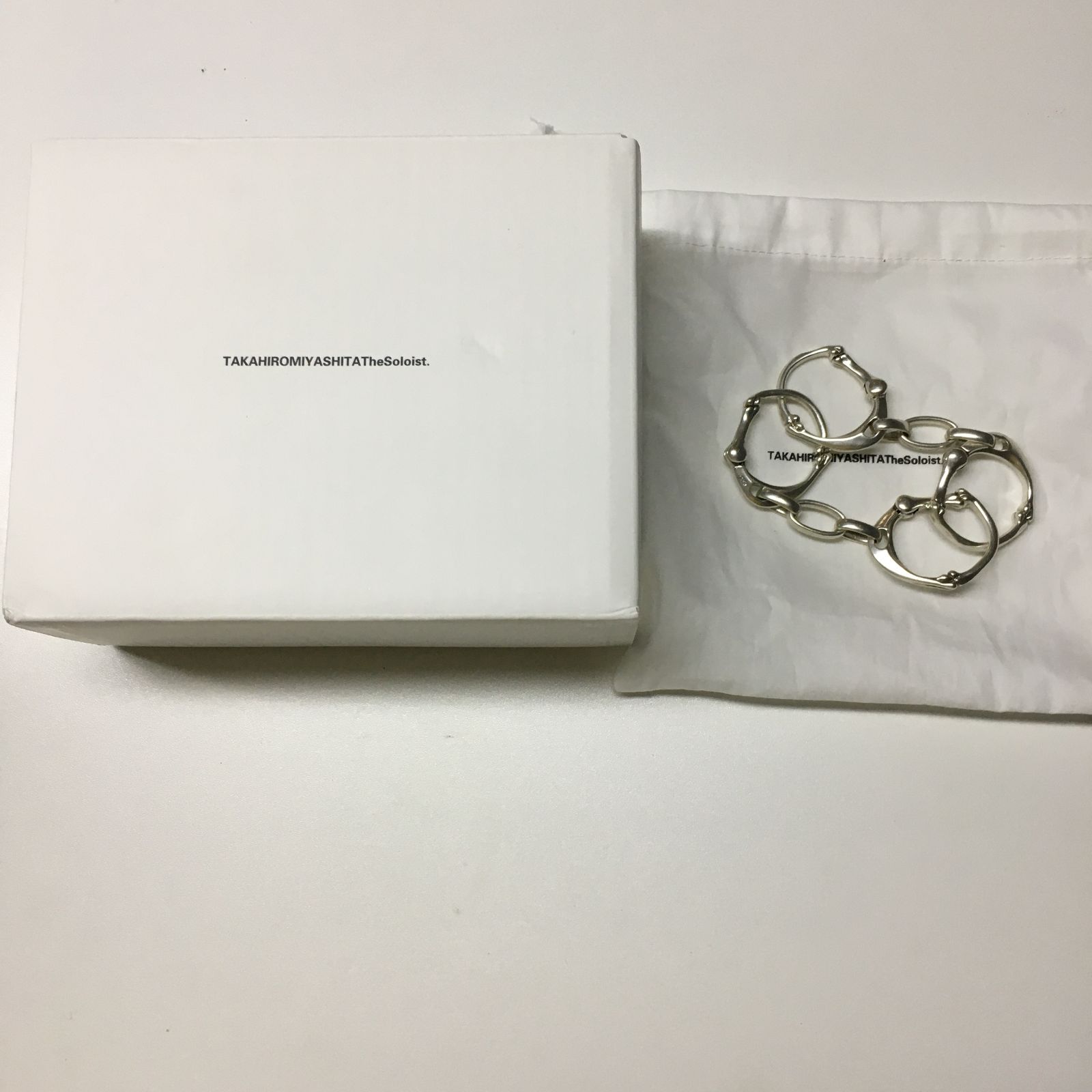 TAKAHIROMIYASHITA The SoloIst. (タカヒロミヤシタザソロイスト) bone shapeed carabiner bracelet ボーンシェイプドブレスレット