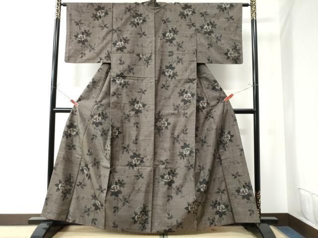 着物リメイク ワンピース 本場白大島紬 9マルキ 着物リメイク