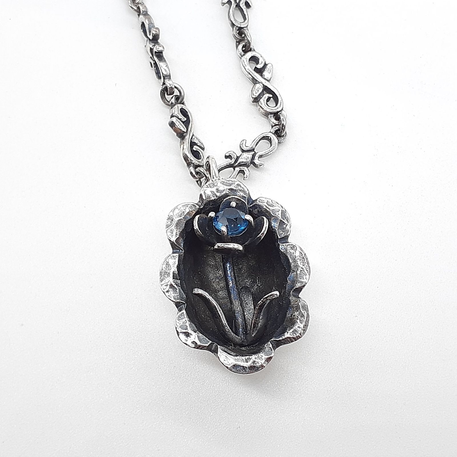 UZU ウズ ネックレス シルバー SILVER デザインチェーン フラワー 