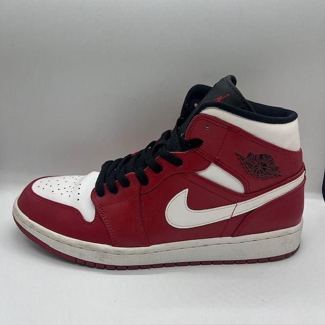 NIKE 2018 AIR JORDAN 1 MID GYM RED 27.5cm 554724-605 ナイキ NIKE 2018 AIR JORDAN 1 MID GYM RED 27.5cm 554724-605 ナイキ
