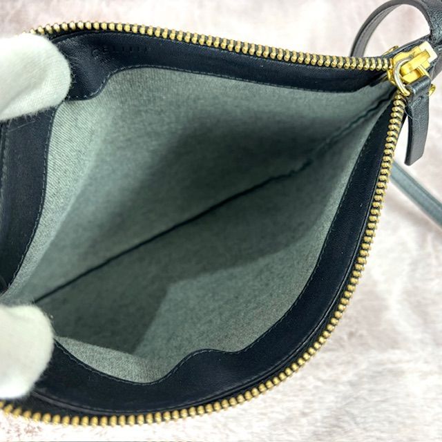 ☆良品☆ CELINE セリーヌ ショルダーバッグ トリオ スモール torio 