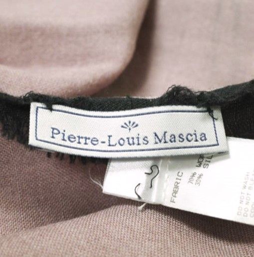 pierre-Louis Mascia ピエールルイマシア イタリア製 マリリンモンロー ウールシルクスカーフ ピンク ストール 【中古】【pierre-Louis Mascia】 pierre-Louis Mascia ピエールルイマシア イタリア製 マリリンモンロー