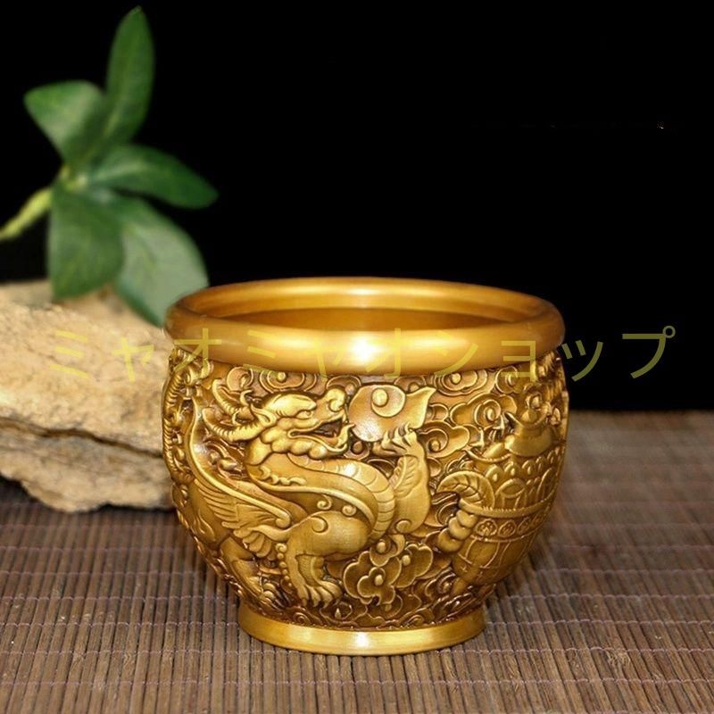 銅 細工 レリーフ招財風水麒麟壺玄関 客間 書斎 装飾品 工芸品 置物 銅 細工 レリーフ招財風水麒麟壺玄関 客間 書斎 装飾品 工芸品