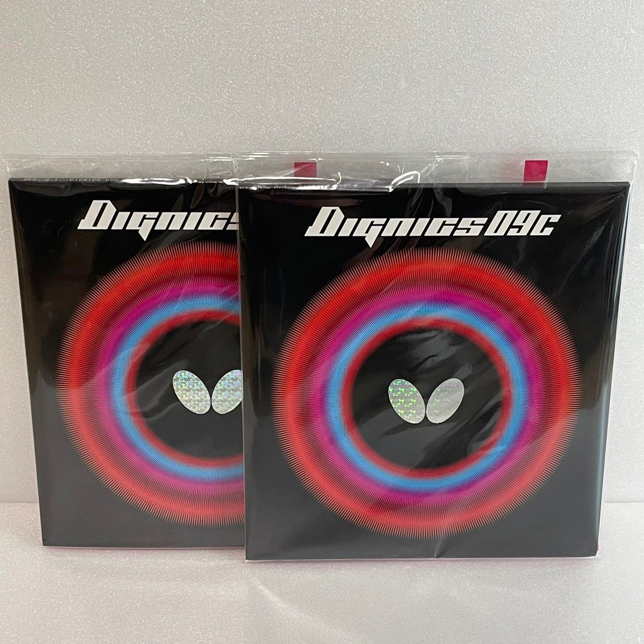 バタフライ 卓球 ラバー ディグニクス80 特厚16枚セット（黒8枚、赤8枚