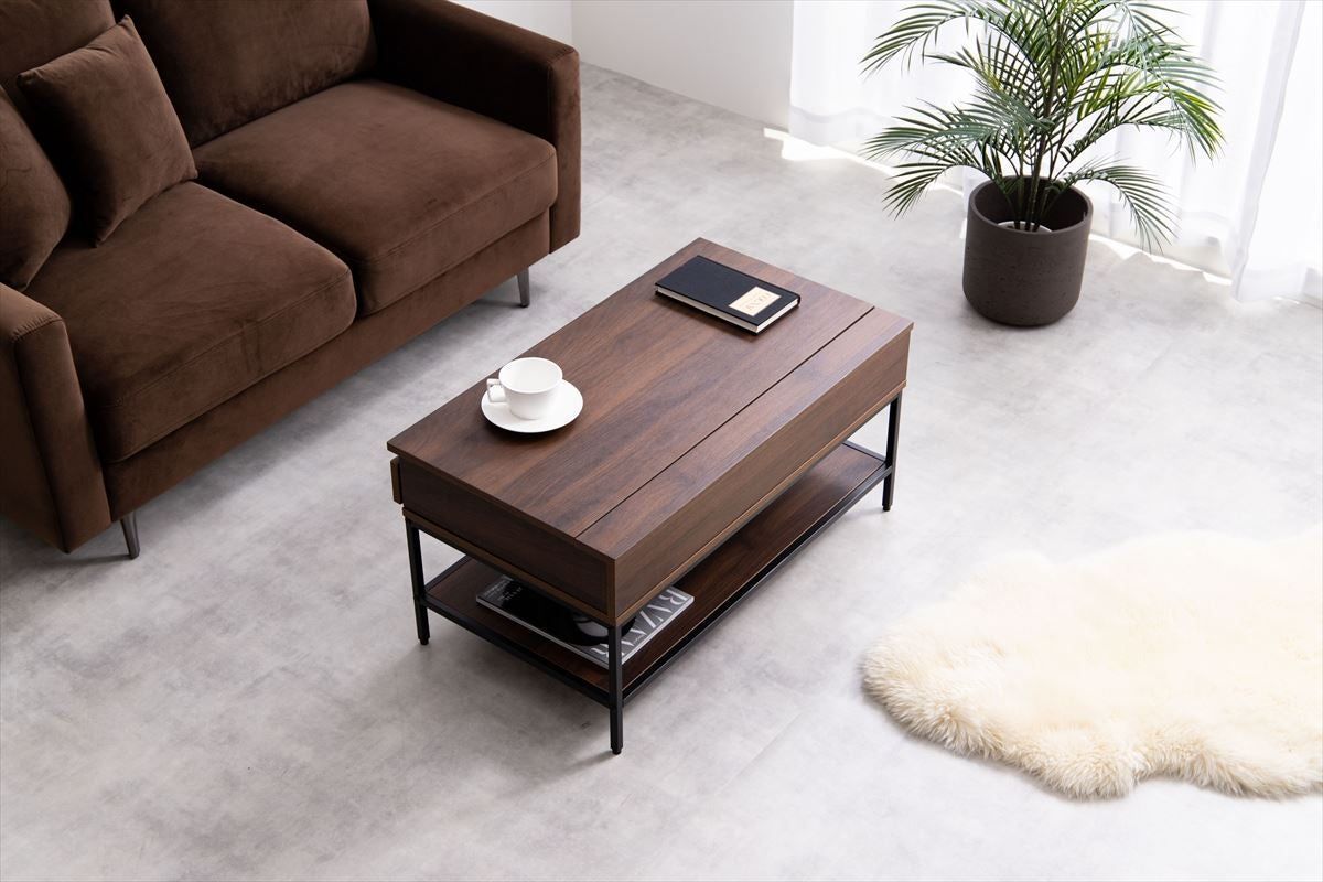 人気 【幅80cm】 昇降式センターテーブル