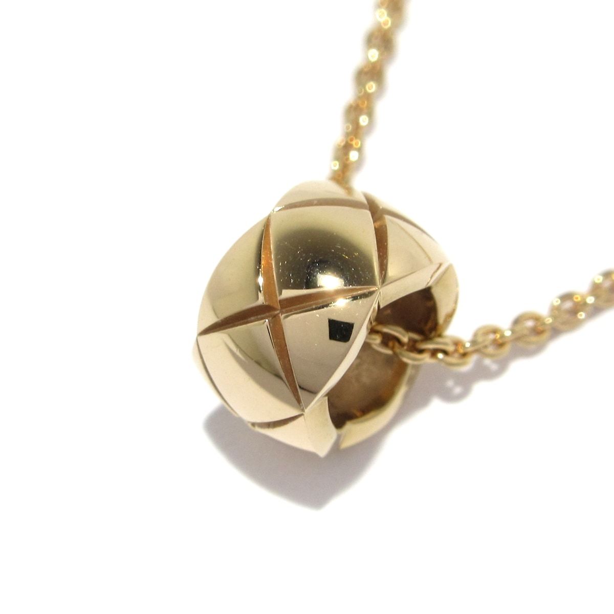 CHANEL シャネル ネックレス ココクラッシュコレクション J12306 K18BG ベージュゴールド