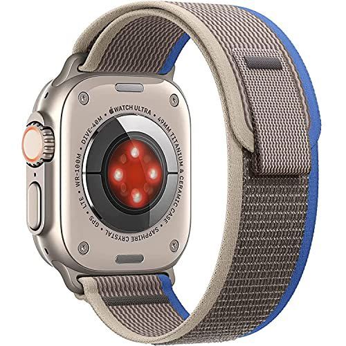 38mm40mm41mm_グレーブルー トレイルループ Apple Watch Ultra バンド 49mm アップルウォッチ バンド スポーツバンド 交換ベルト 軽量 伸縮ソフト 快適 iwatch バンド Apple Watch Series SE8765
