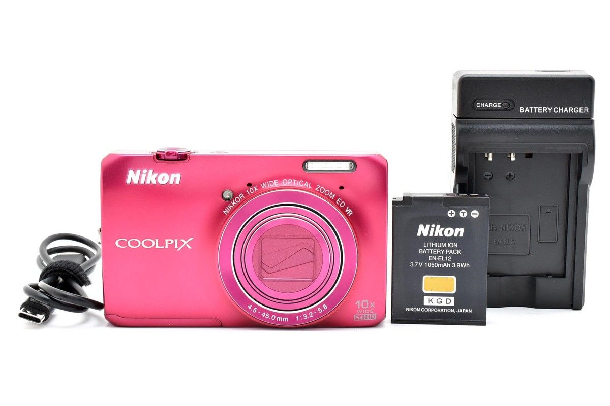 美品】Nikon ニコン 最新 COOLPIX S6300 ピンク Nikon COOLPIX S6300