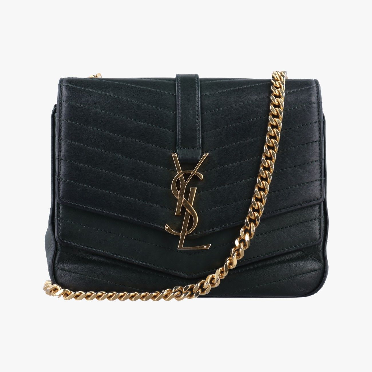 イヴサンローランYves Saint Laurentスルピスグリーンレザー532662YSL532662.0518