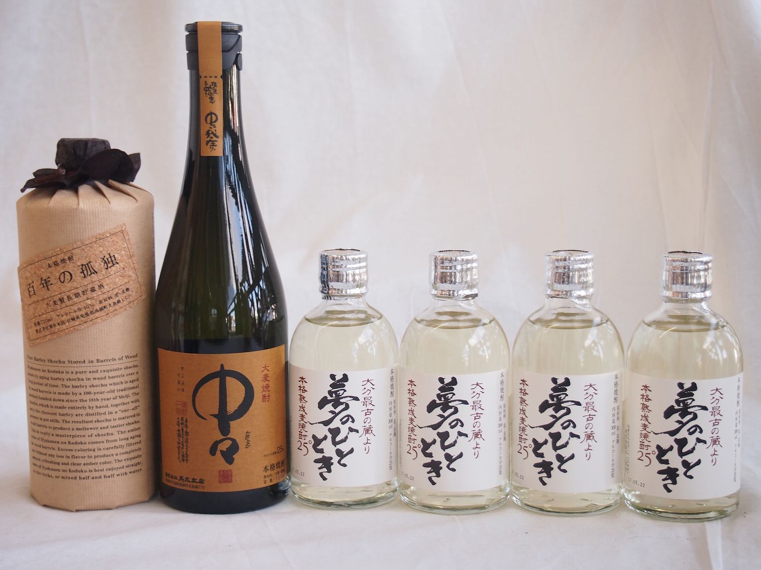 麦焼酎厳選6本セット 中々 百年の孤独720ml×2本 熟成麦焼酎 夢の