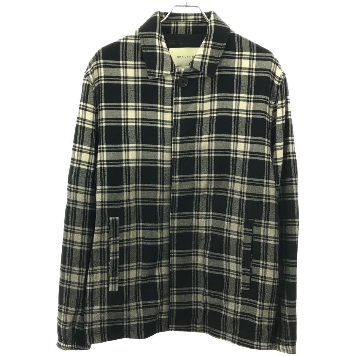 1017 ALYX 9SM アリクス 19AW フランネルチェックブルゾン F19-ALYX-AAM ブラック系 46