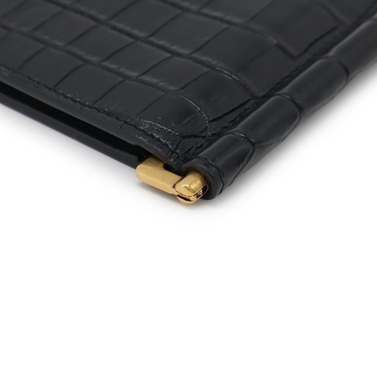 YSL イブサンローラン タイニーカサンドラ 札入れ マネークリップ付