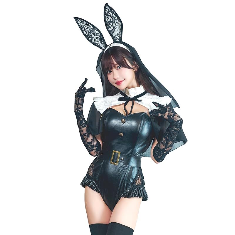 クリアストーン Clearstone ルミパピエ コスプレ ハロウィン シスターバニー レディース ブラック 1